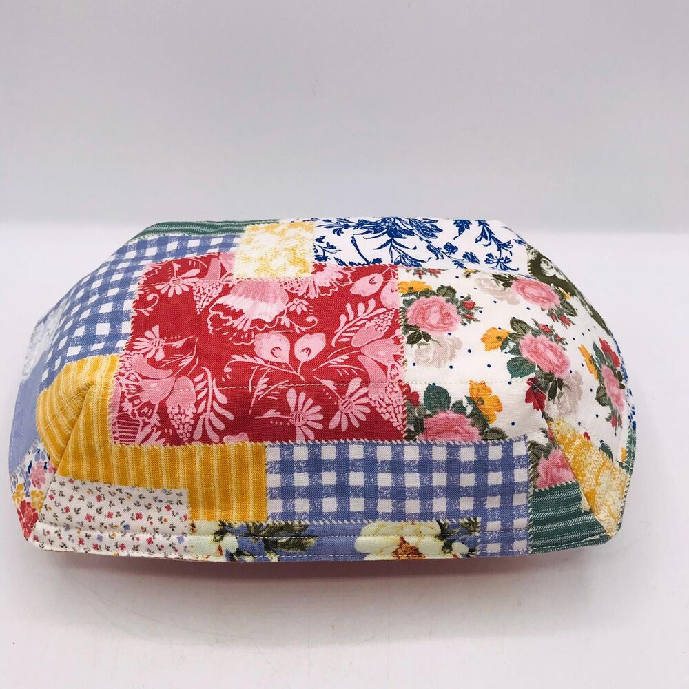 Reversible Microwave Cozie For Takeout Containers Cottage Core Patchwork Rose